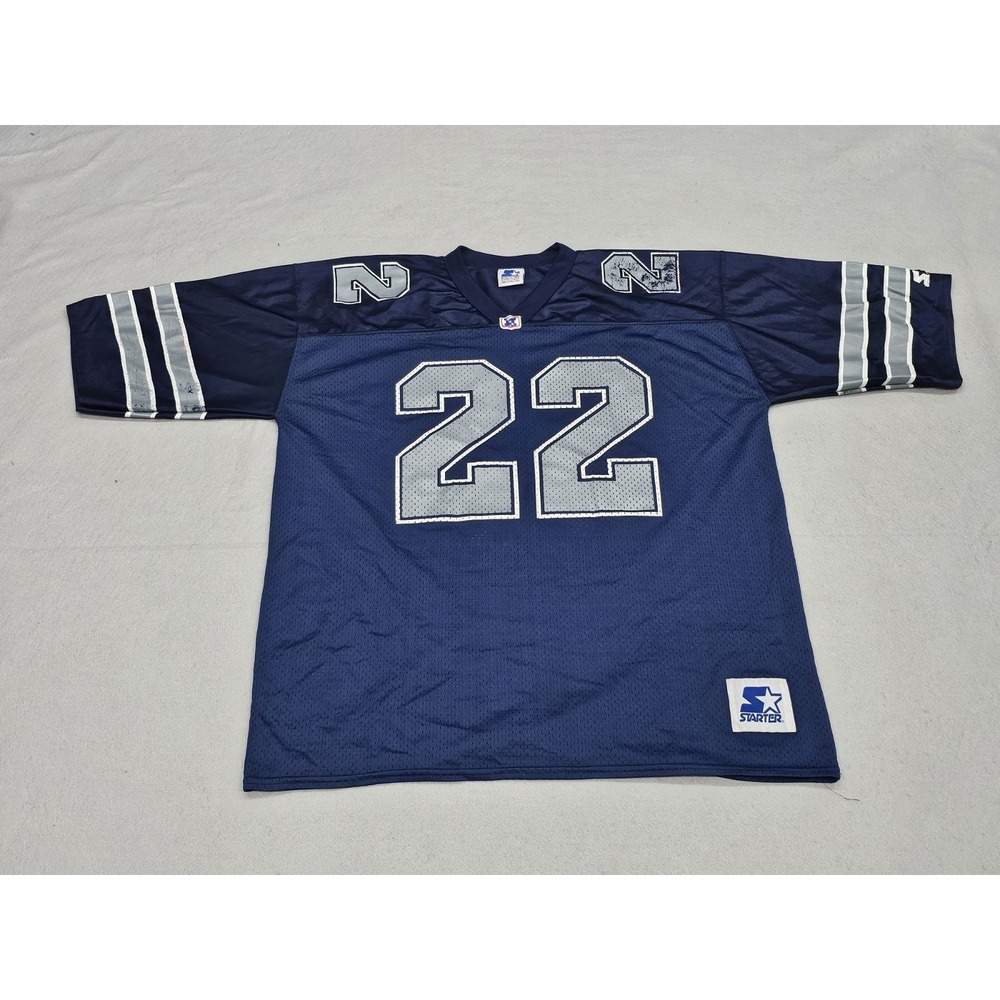 Starter Football Jersey Dallas Cowboys #22 Emmitt Smith NFL Sz XL USA Made